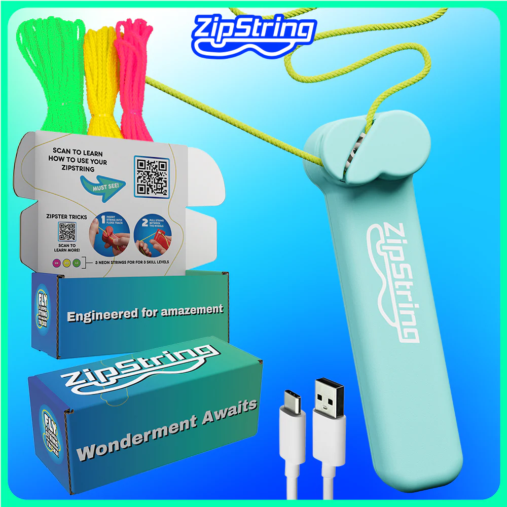 ZipString Original – Aesthetic Aqua
